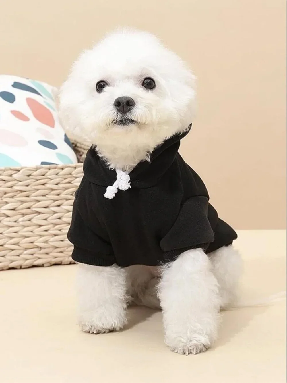 Cozy Dog Hoodie Sweatshirt for Small Dogs & Cats - Warm Pet Costume, X-Small